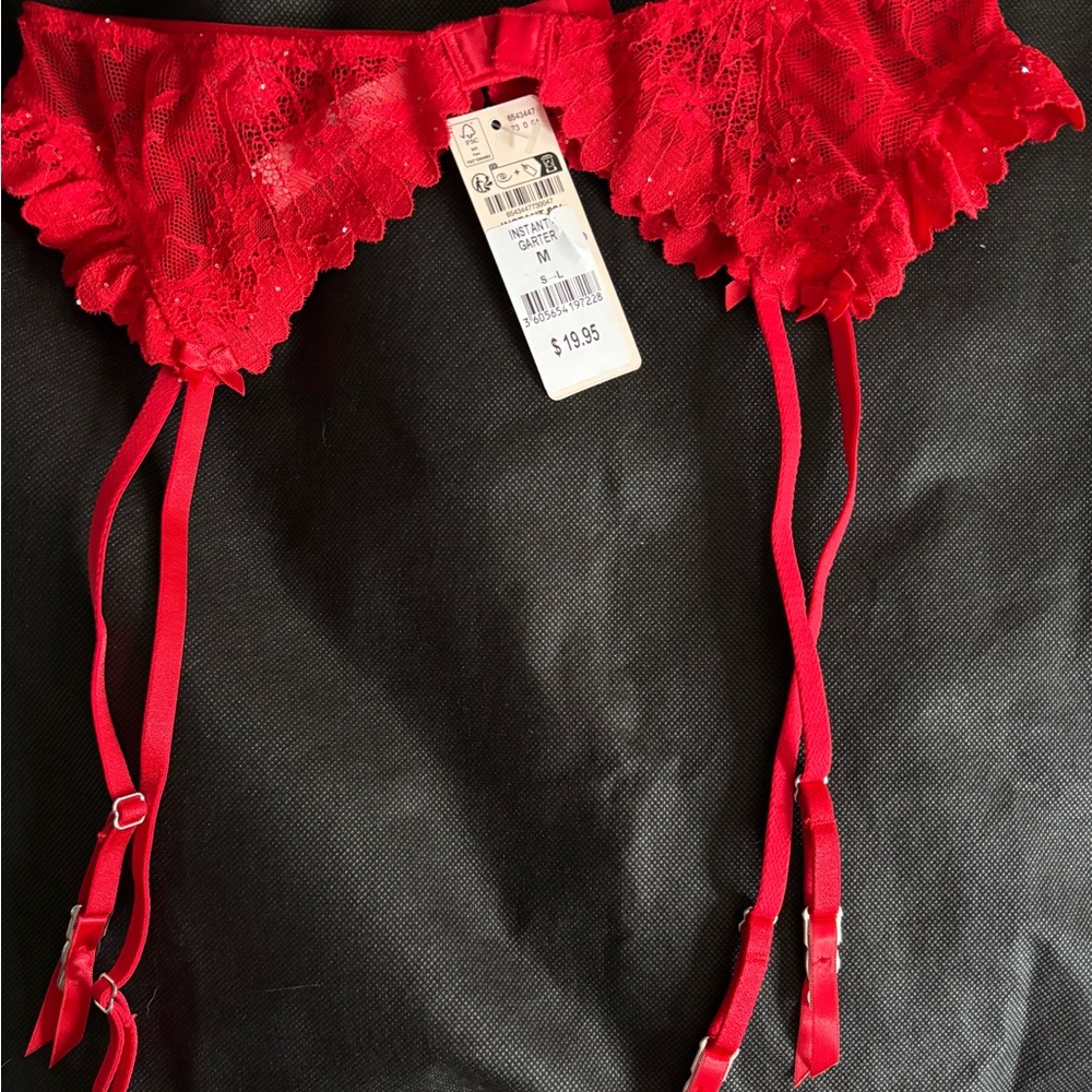 Etam Instant No. 9 Balconette Bra and Garter - Picture 6 of 6